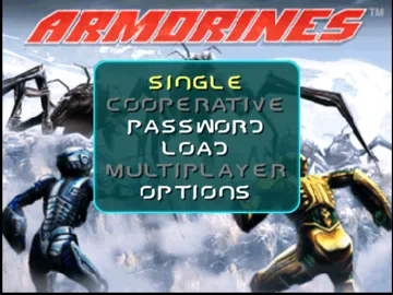 Armorines - Project S.W.A.R.M. (Europe) screen shot title